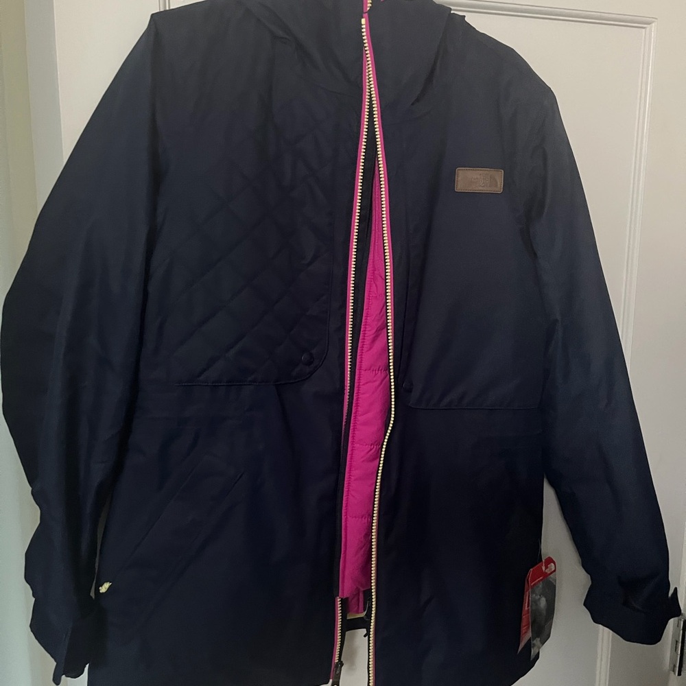 The North Face Pink and Navy Jacket